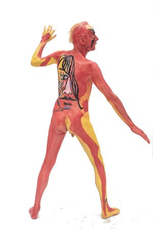 Auteur fotograaf Ernst - Uit body paint shoot met meerdere modellen. 