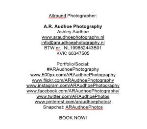 Auteur fotograaf Ashley Audhoe Araudhoephotography - 
Auteur : A�s�h�l�e�y� �A�u�d�h�o�e���
Artiest : Ashley Audhoe
Copyright : Ashley Audhoe

Camera : Ashley Audhoe
Fotodatum : 06-02-2018