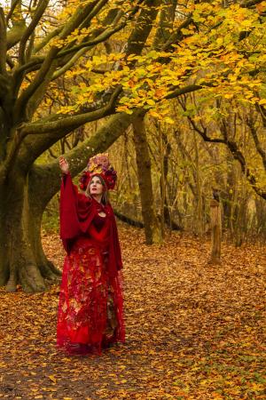 Auteur fotograaf Jaap Van Egmond - model herfst Koningin