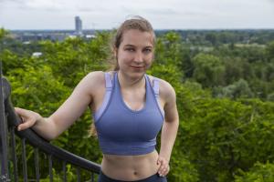 Auteur fotograaf Jaap Van Egmond - Sportshoot met Hanne