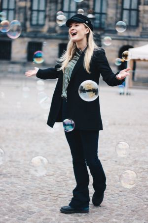 Auteur fotograaf Tessa Klok - Op de Dam met bubbles